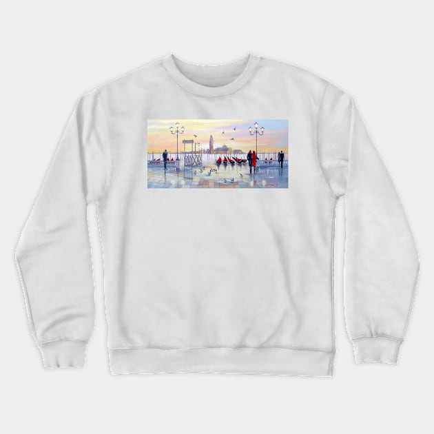 Morning in Venice Crewneck Sweatshirt by OLHADARCHUKART